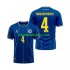 Camisola Bósnia e Herzegovina Tarik Muharemovic 4 Homem Equipamento Primeiro Copa do Mundo 2026 Manga Curta